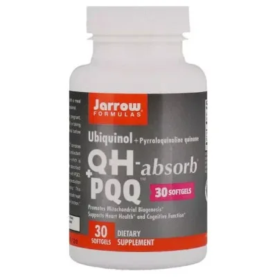 Антиоксидант Jarrow Formulas Убіхінол і Пірролохінолінхінон, 30 желатинових капсул (JRW-06027)