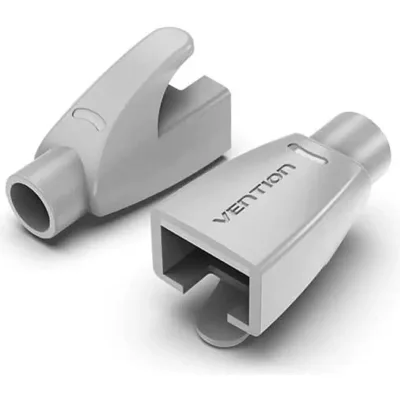 Ковпачок конектора RJ45 Strain Relief Boots Gray PVC Type 100 Pack Vention (IODH0-100)