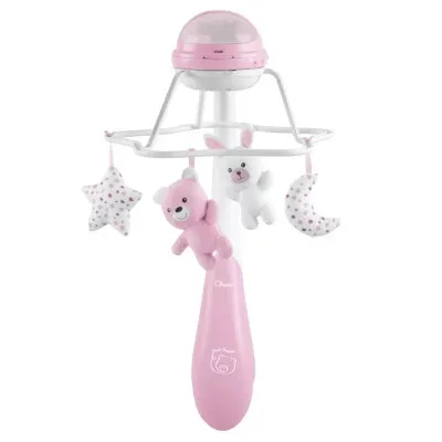 Мобіле Chicco проектор на ліжечко 3 в 1 "Райдуга" рожевий (11041.10)