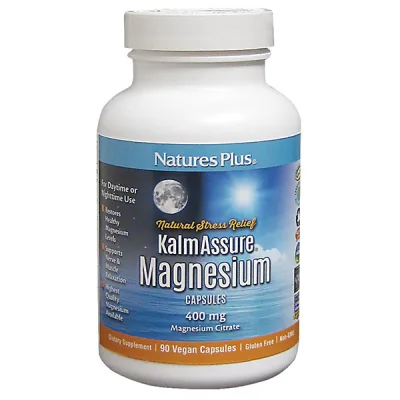 Мінерали Natures Plus Магній 400мг, KalmAssure, 90 гелевих капсул (NAP-33602)