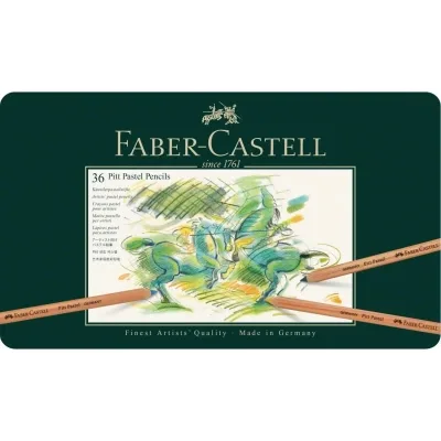 Пастель Faber-Castell PITT PASTEL 36 кольорів в металевій коробці, 112136 (15432)