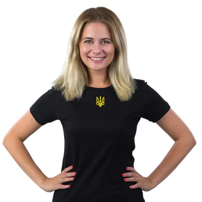 Футболка Sol's Imperial Women 190 Тризуб чорний XL (11502309/141XL)