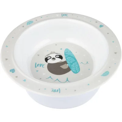 Тарілка дитяча Canpol babies Exotic Animals на присосцi 270 мл Сіра (4/519_grey)