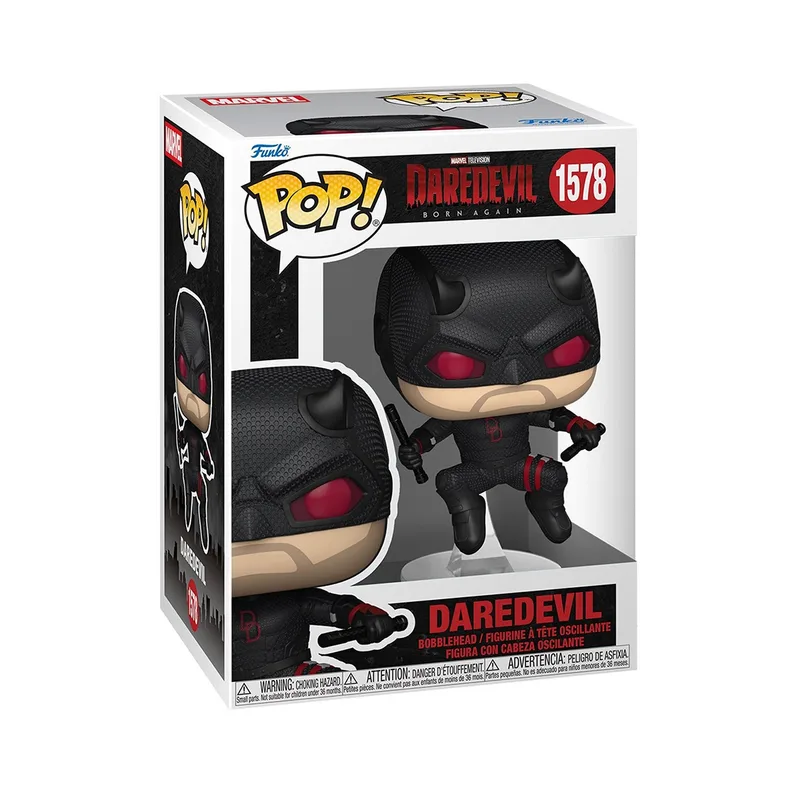 Фігурка Funko Pop серії Шибайголова: Народжений наново - Шибайголова (чорний костюм) (91849)