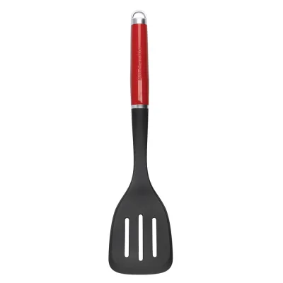 Лопатка кухонна KitchenAid Coreline з прорізами, 35,6 см, червоний (KAG002OHERE)