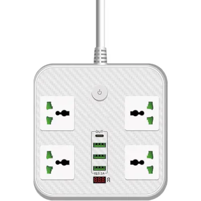 Мережевий фільтр живлення Voltronic TВ-Т90, 4роз, 3*USB White (ТВ-Т90-White)