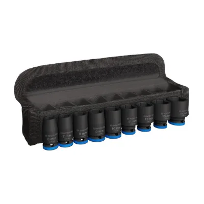 Набір торцевих головок Bosch Professional ударних торцевих Standart 9шт, 1/4", 25мм (2.608.003.034)