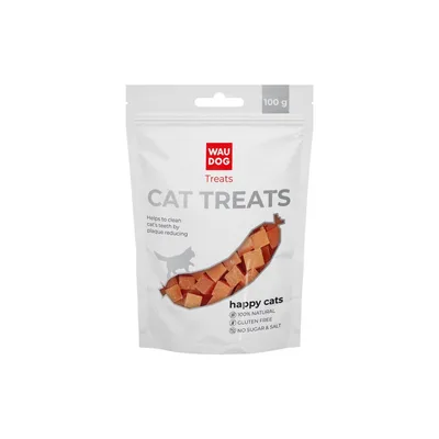 Ласощі для котів WAUDOG Treats Курячі кубики 100 г (4443)