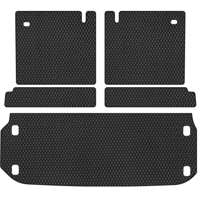 Килимок в багажник EVAtech Nissan Pathfinder (R52) 2014+ 4 поколін (NS3191BE5RBB)
