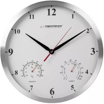 Настінний годинник Esperanza Wall Clock Washington 30 см White (EHC008W)