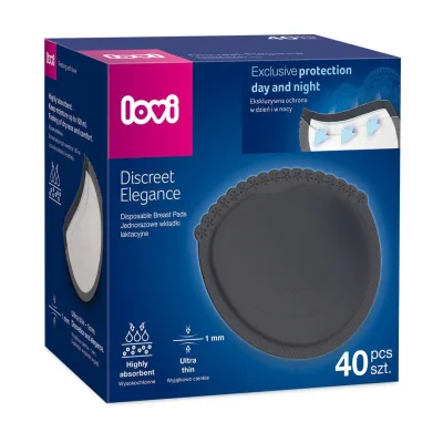 Вкладиш для бюстгальтера Lovi Discreet Elegance 40 шт. чорні (19/612)