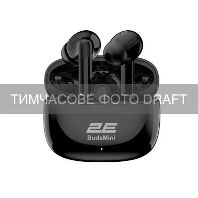 Навушники 2E BudsMini Black (2E-EBTWBMBK)