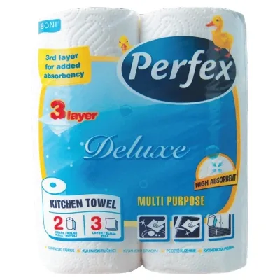 Паперові рушники Perfex Deluxe 3 шари 2 рулони (8606102287381)