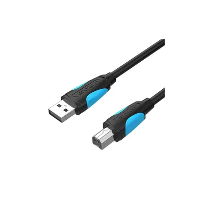 Кабель для принтера USB 2.0 AM/BM 1.5m black Vention (VAS-A16-B150)