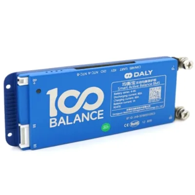 BMS контроллер DaLy LiFePO4 4-8S 80A з Bluetooth CAN активний балансир (DaLy 4-8S/80A)