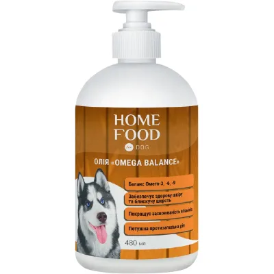 Вітаміни для собак Home Food Олія Omega Balance 480 мл (4820235024088)