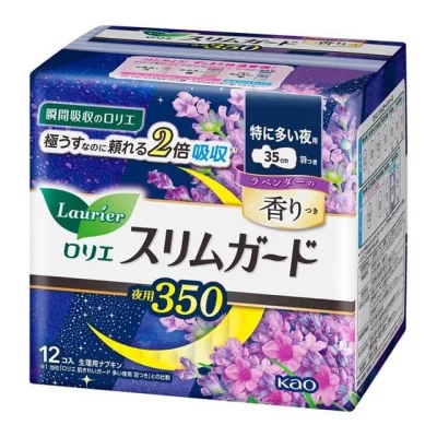 Гігієнічні прокладки Kao Laurier Special Extra Heavy Night Use Slim 12 шт (4901301393388)