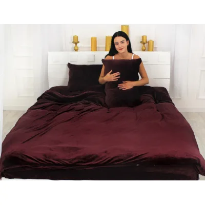 Постільна білизна MirSon Велюр Winter Frost 28-0002 Excalibur Velvet King Size (2200004358925)