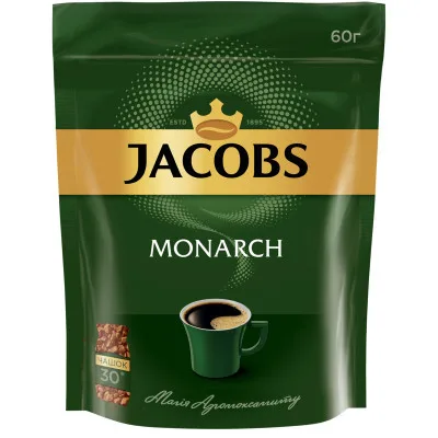 Кава Jacobs розчинна 60 г, пакет (prpj.90922)