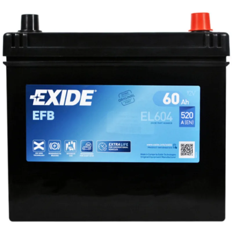 Акумулятор автомобільний EXIDE START-STOP EFB 60A (EL604)
