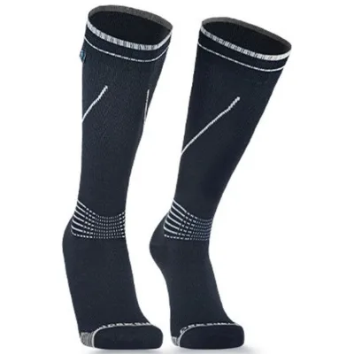 Водонепроникні шкарпетки Dexshell Longlite Socks 2.0, сірі смужки S (36-38) (DS72506JBG-S)