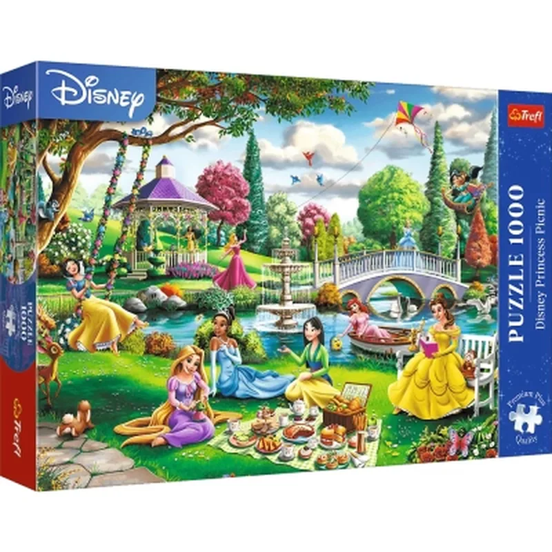Пазл Trefl Premium Plus Disney Пікнік з принцесами Діснея 1000 елементів (5900511109191)