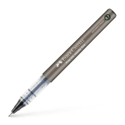 Ролер Faber-Castell Free Ink Needle Micro, колір чорнила чорний, 0,7 мм, одноразова (31796)