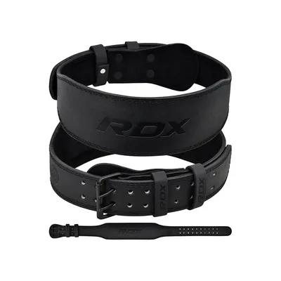 Атлетичний пояс RDX 4 шкіряний Full Black M (WBS-4FB-M)