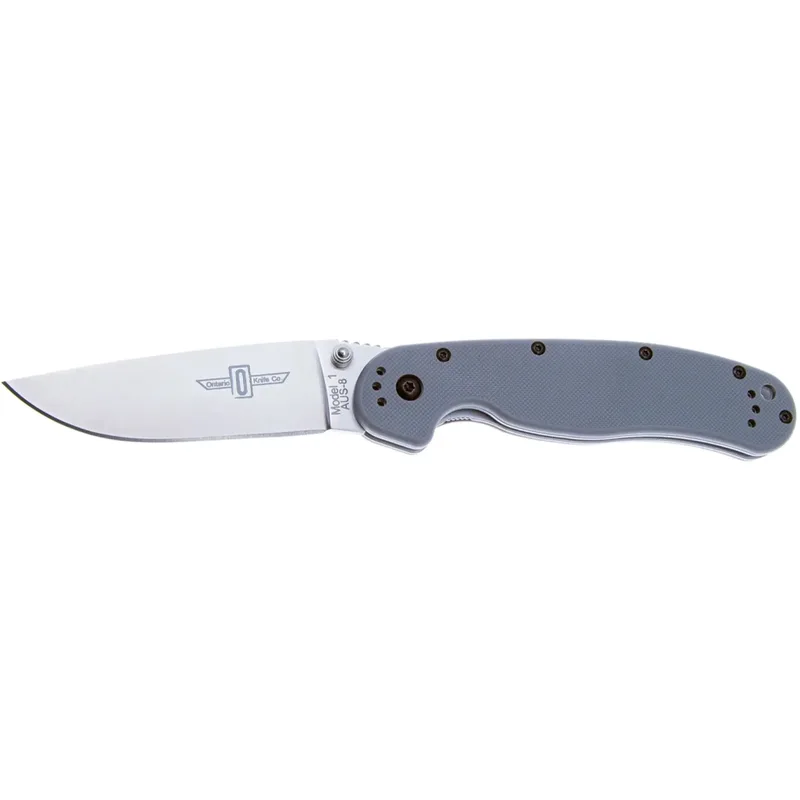Ніж Ontario Knife RAT I AUS-8 Grey (ON8848GY)