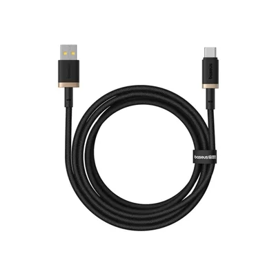 Дата кабель USB AM to USB-C 2.0m 60W black/gold Baseus (P10377802U01-02)