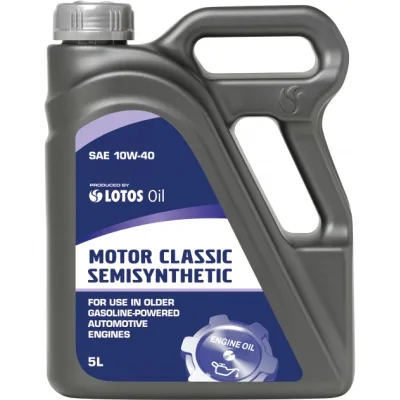 Моторна олива Lotos MOTOR CLASSIC SEMISYNTHETIC 10W40 SG/CE 5л (WG-K502440-0H0)
