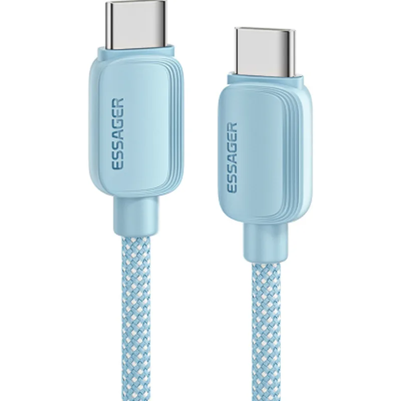 Дата кабель USB-C to USB-C 1.0m 100W blue Essager (EXCTT1-WL03-P)