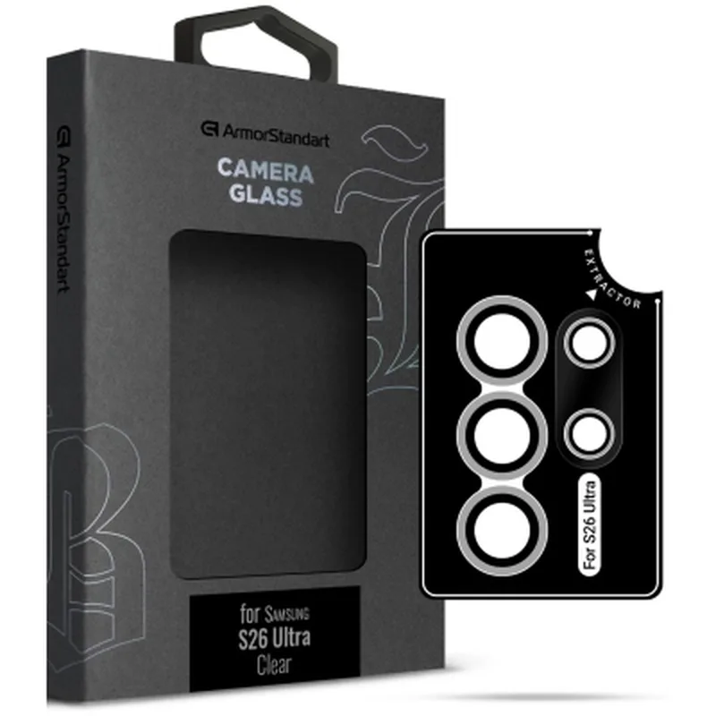 Скло захисне Armorstandart Supreme BI camera Samsung S26 Ultra Clear (ARM90424)