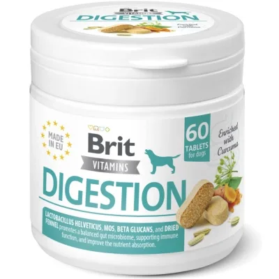 Вітаміни для собак Brit Vitamins Digestion для травлення 60 таблеток (8595602571659)