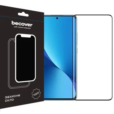 Скло захисне BeCover Xiaomi Redmi 12 Black (709610)