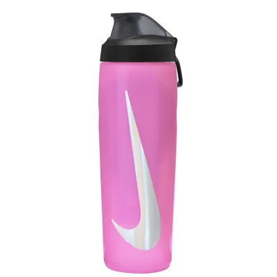 Пляшка для води Nike Refuel Bottle Locking Lid 24 OZ рожевий, чорний, сріблястий 709 мл N.100.7668.637.24 (887791745026)