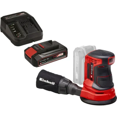 Шліфувальна машина Einhell TE-RS 18 Li Kit, 18V, АКБ 1x2.5Ah, 125мм, 14000–22000об/хв, 1.2кг (4462010K)