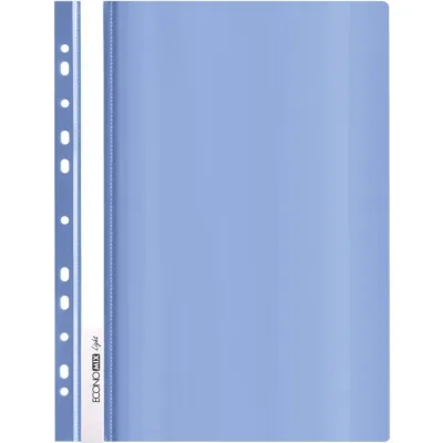 Папка-швидкозшивач Economix А4 Light з перфорації, синя (E38504-02)
