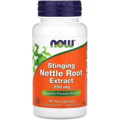 Трави Now Foods Кропива, екстракт кореня, 250 мг, Stinging Nettle Root Extract, 90 вегет (NOW-04719)