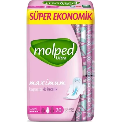 Гігієнічні прокладки Molped Ultra Long 5 крапель 20 шт. (8690536829101)
