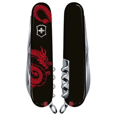 Ніж Victorinox Spartan Zodiac 91 мм Червоний дракон (1.3603.3_Z3361u)