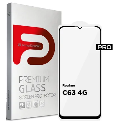 Скло захисне Armorstandart Pro Realme C63 4G Black (ARM78445)