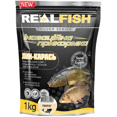 Прикормка Real Fish Silver Series Лин-карась Сир 1kg (809.00.30)