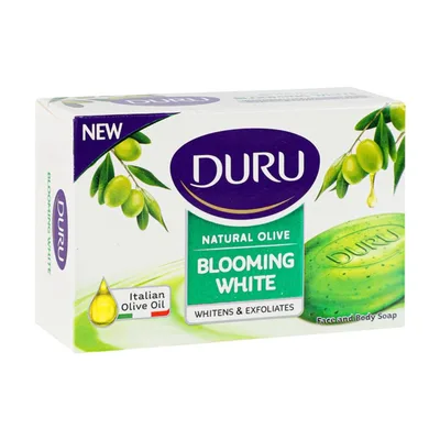Тверде мило Duru Natural Olive Blooming White З оливковою олією та екстрактом плодів папаї 90 г (8690506496098)