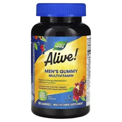Мультивітамін Nature's Way Мультивітаміни для чоловіків, смак фруктів Alive! Men's Gummy Multiv (NWY-15900)