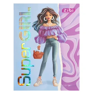 Щоденник шкільний ZiBi SUPER GIRL А5+ , 40 аркушів (ZB.13920)