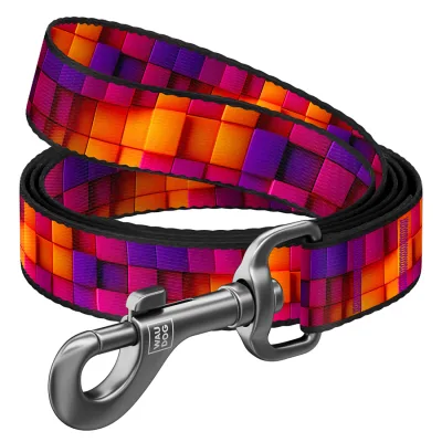 Повідець для собак WAUDOG Nylon "Куби 3Д" S Ш 15 мм Д 300 см (760-4057)
