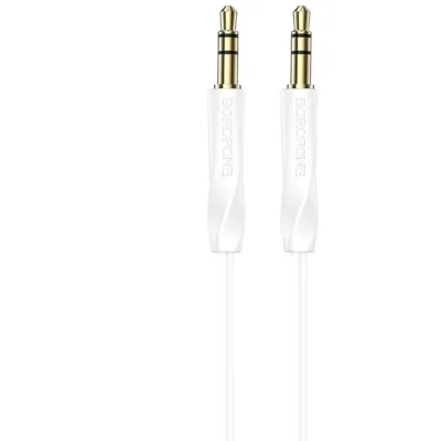 Кабель мультимедійний 3.5mm M to 3.5mm M 16 white BOROFONE (6974443389173)