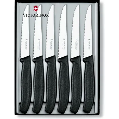 Набір ножів Victorinox SwissClassic Steak Set 6 шт Black (6.7233.6)