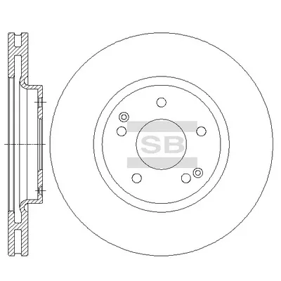 Гальмівний диск HI-Q SD3042 (упаковка 2 шт)